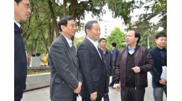 广西壮族自治区党委书记彭清华视察腾博官网项目