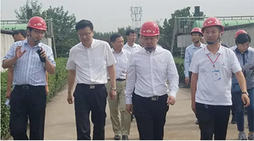 山西省副省长贺天才考察腾博官网污水处置惩罚厂升级刷新项目