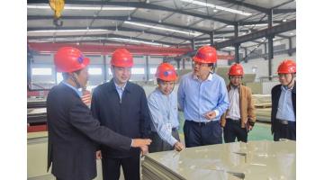 南宁市委秘书长黄宁考察腾博官网生产运营情形