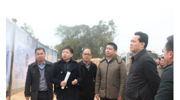 自治区副主席黄世勇率队调研腾博官网陆川固废处置惩罚项目