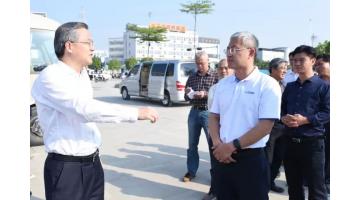 南宁市市长周红波一行莅临腾博官网项目调研河长制事情