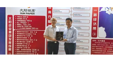 精诚相助 | 腾博官网荣获山东太阳纸业优异供应商